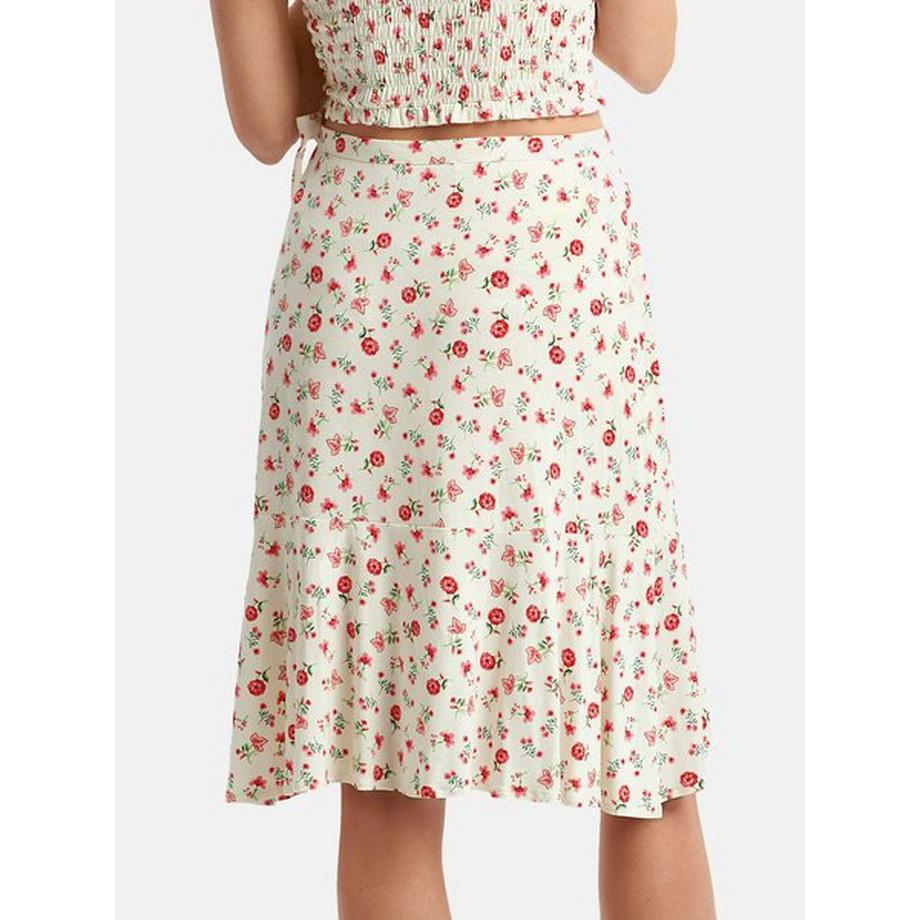 Lisca Jupe Portefeuille Fleurie Java  