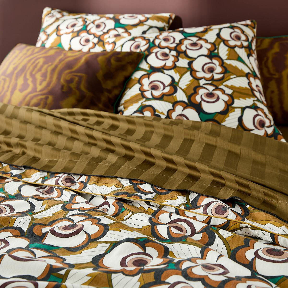 La Redoute Intérieurs Lozano Housse de couette florale en coton lavé  