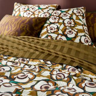 La Redoute Intérieurs Lozano Housse de couette florale en coton lavé  