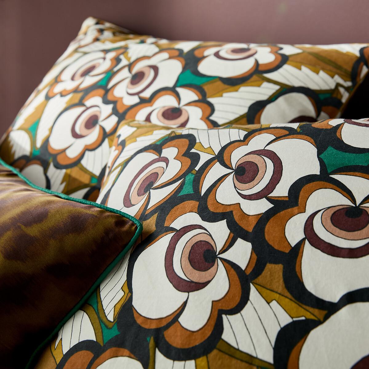 La Redoute Intérieurs Lozano Housse de couette florale en coton lavé  