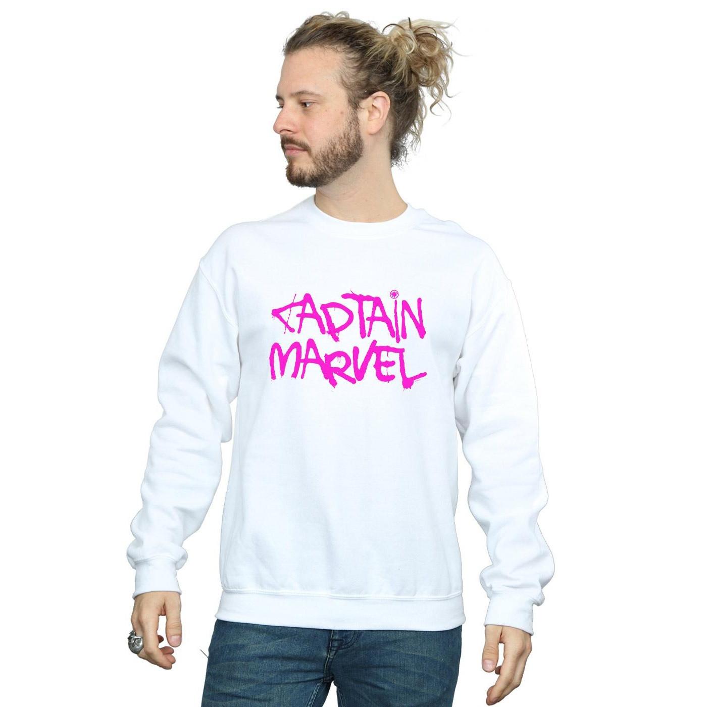 MARVEL  Captain Spray Text Sweatshirt 