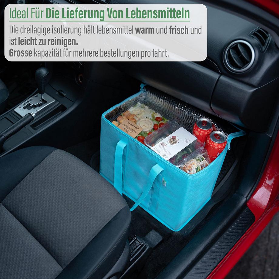 Only-bags.store  2 Stück Einkaufstasche Wiederverwendbare faltbare Kühltasche Einkaufskorb 