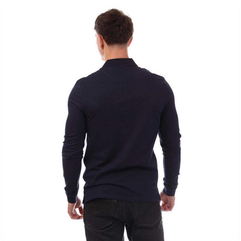 LYLE & SCOTT Maglietta Polo Manica Lunga con Logo Ricamato  