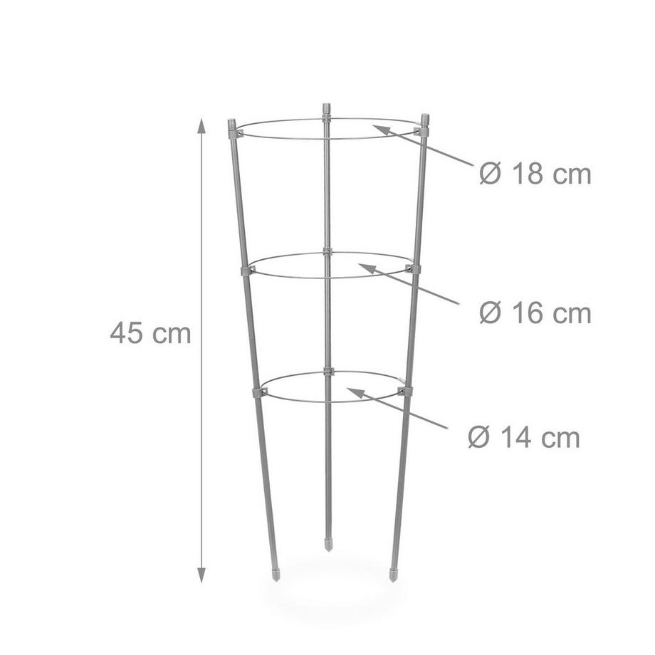 B2X Creeper 45 cm Set di 4 grigio  