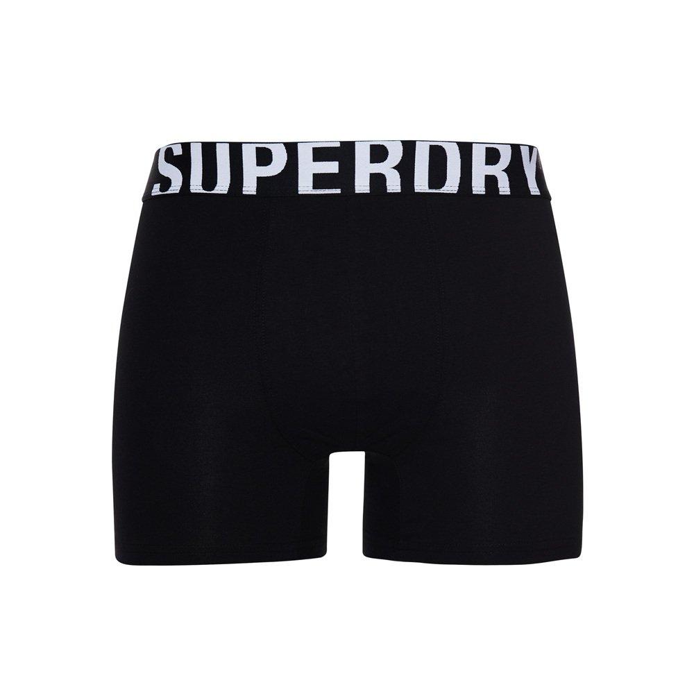 Superdry Lot de 2 Boxers Coton Biologique Dual Logo  