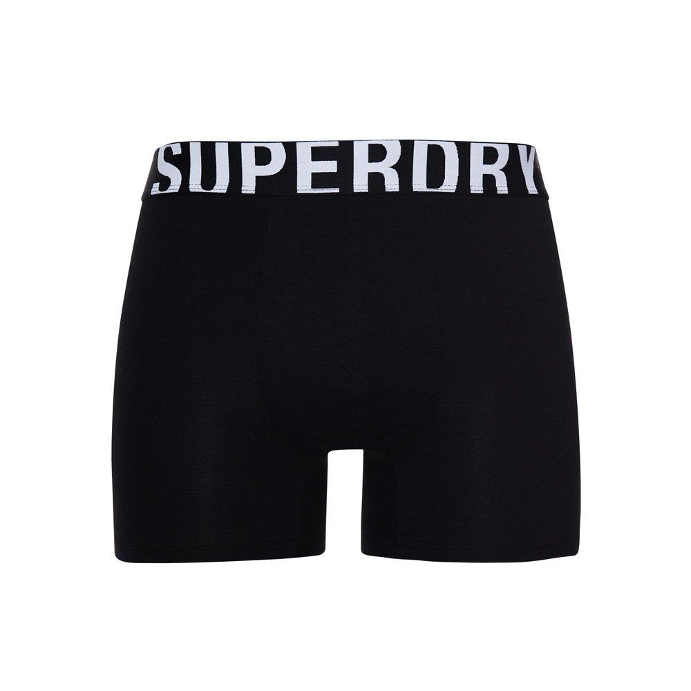 Superdry  boxerhort au bio-baumwolle uperdry dual logo (x2) 