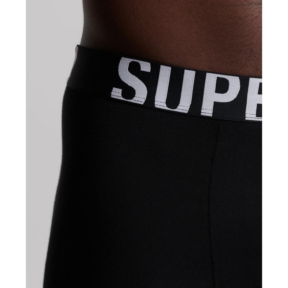 Superdry 2er-Set Bio-Baumwolle Dual Logo Boxershorts  
