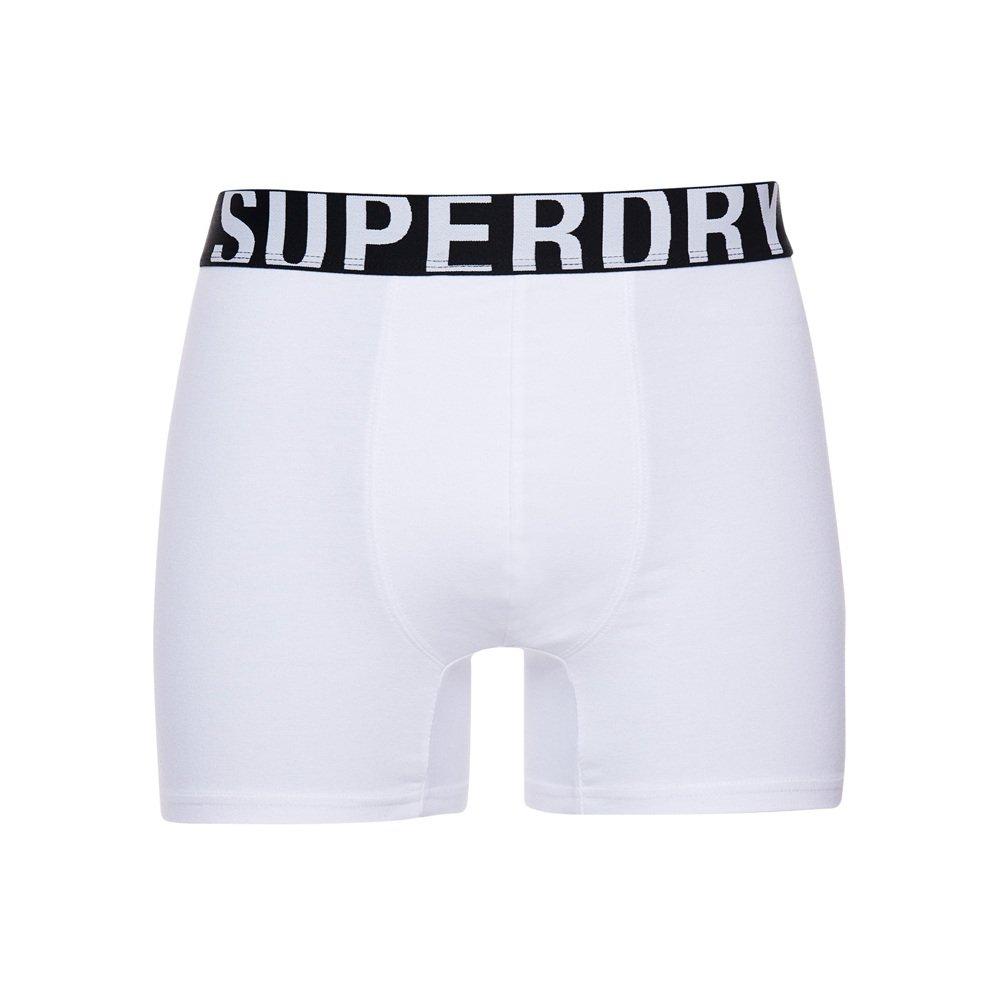 Superdry  boxerhort au bio-baumwolle uperdry dual logo (x2) 