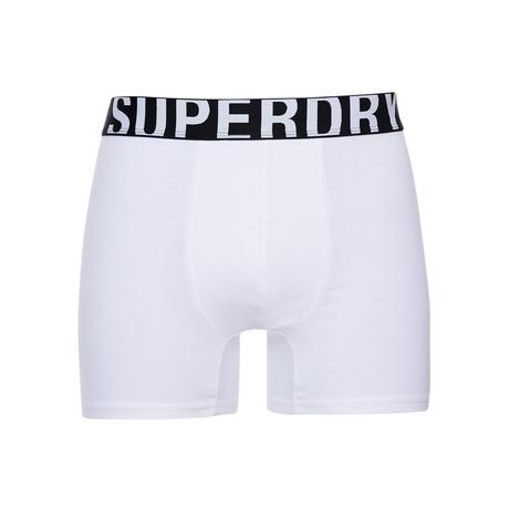 Superdry Set di 2 Boxer Cotone Biologico Dual Logo  