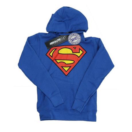 DC COMICS Superman Logo Felpa con Cappuccio  