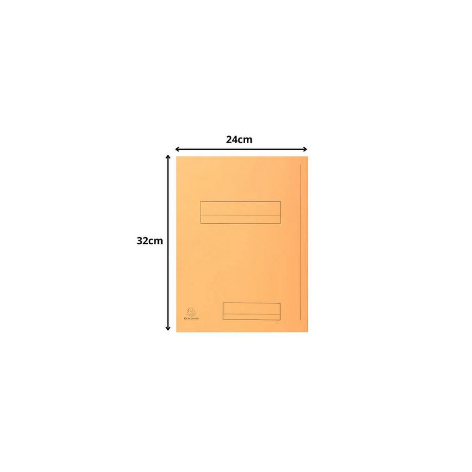 Exacompta Confezione da 50 cartelle stampate 2 alette SUPER 210 - 24x32cm - x 5  