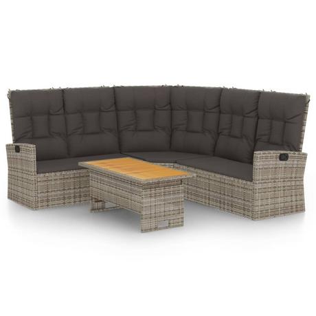 VidaXL Garten lounge set poly-rattan  