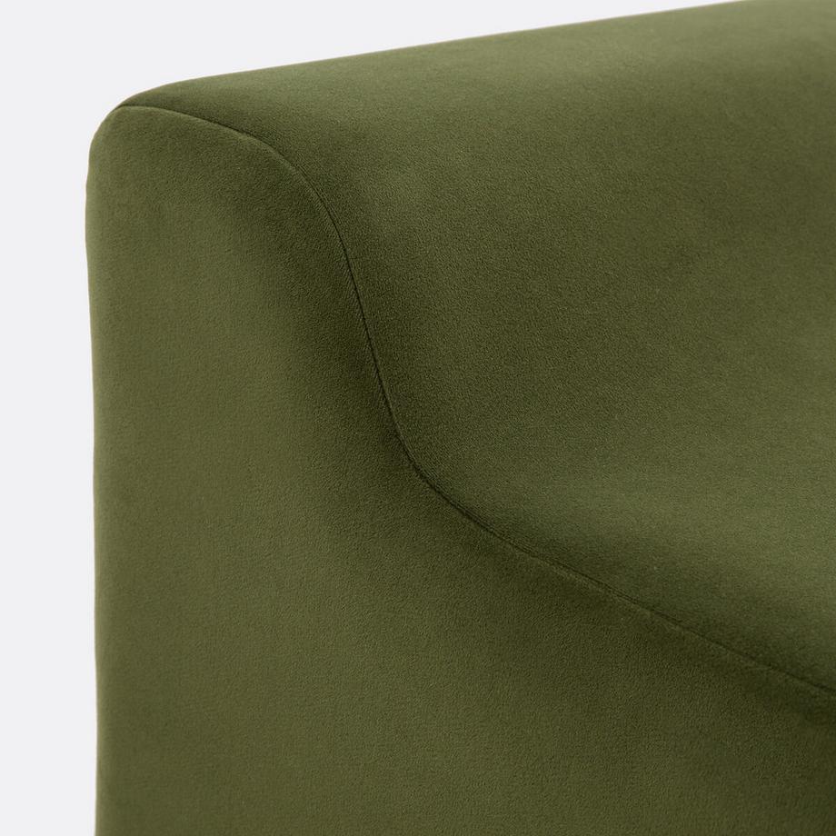 La Redoute Intérieurs Pouf velours et acier Paco  