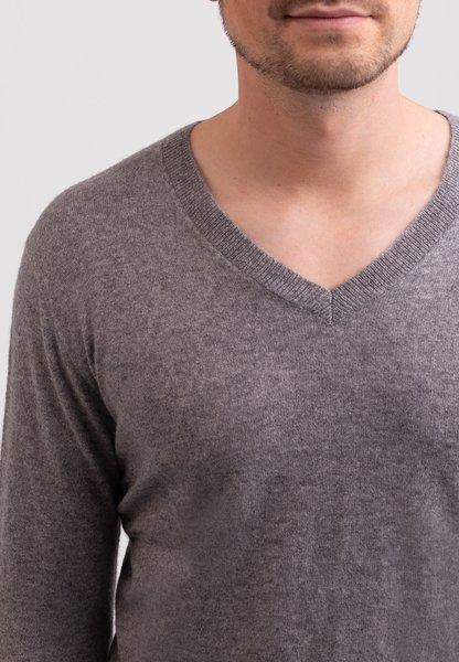 CASH-MERE.CH Pullover Scollo a V Cashmere Riciclato  