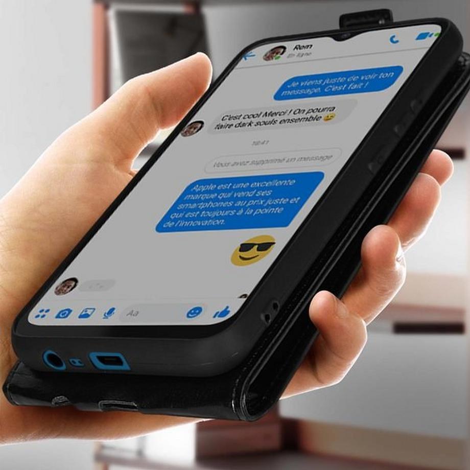 Avizar  Klappetui Realme C21Y / C25Y Schwarz 