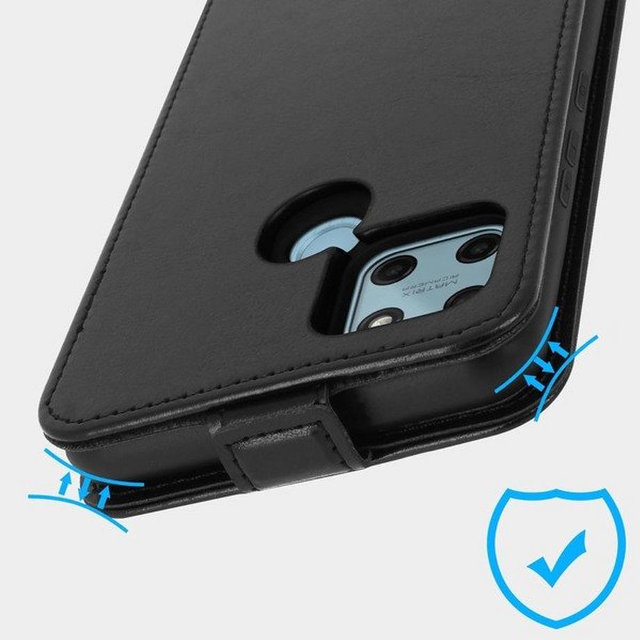 Avizar  Klappetui Realme C21Y / C25Y Schwarz 