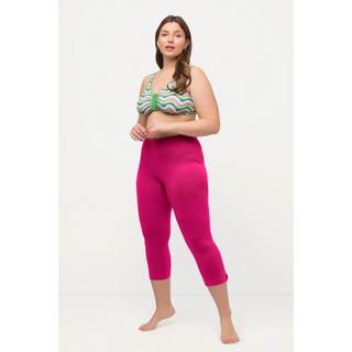 Ulla Popken  Pantalon corsaire longueur 7/8, taille élastique - jusqu'au 68/70 