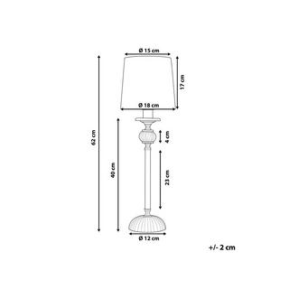 Beliani Lampe à poser en Métal Glamour KUBENA  