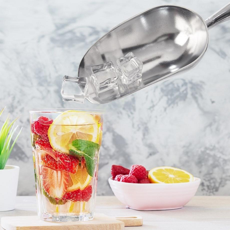 Orion  Aluminiumlöffel für Lebensmittel: Tierfutter, Mehl, Grütze, Zucker 