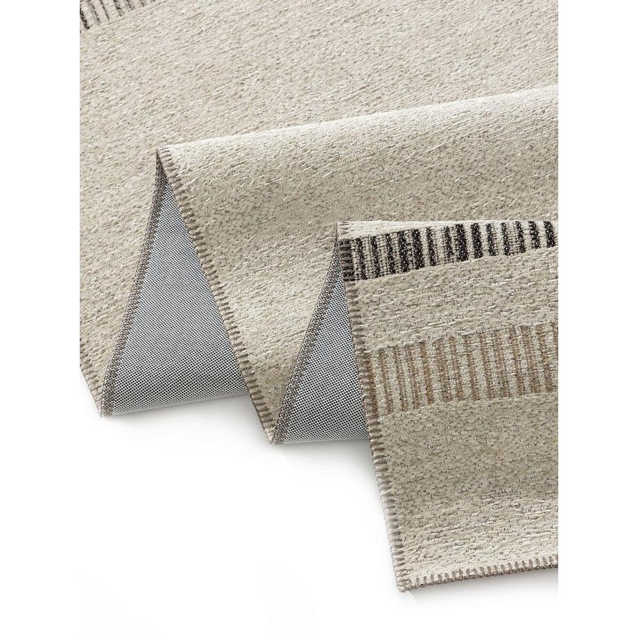 Benuta Tapis tissé à plat Elena Beige/Marron  