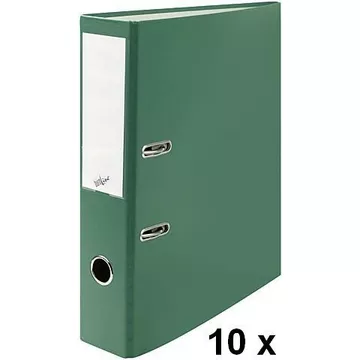 BÜROLINE Ordner 7cm 670085 grün, 10 Stück A4