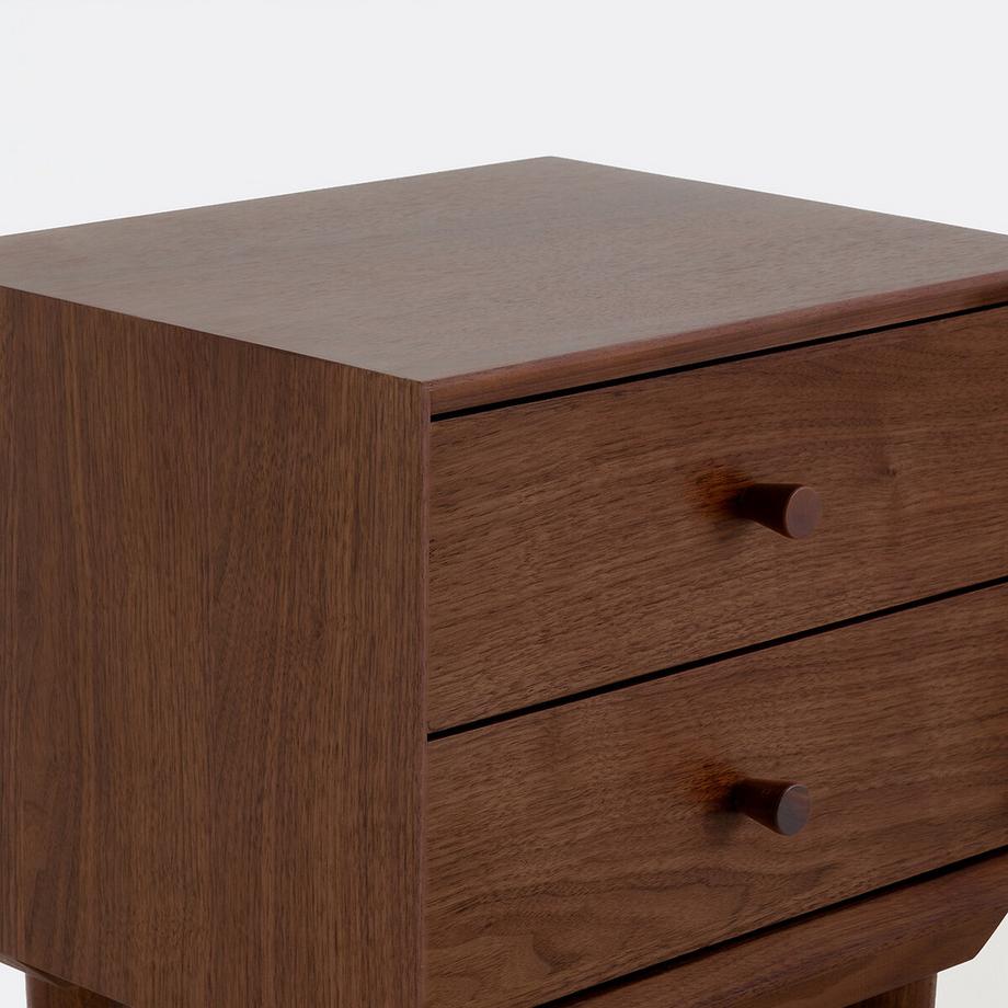 La Redoute Intérieurs Chevet vintage noyer et plaqué  