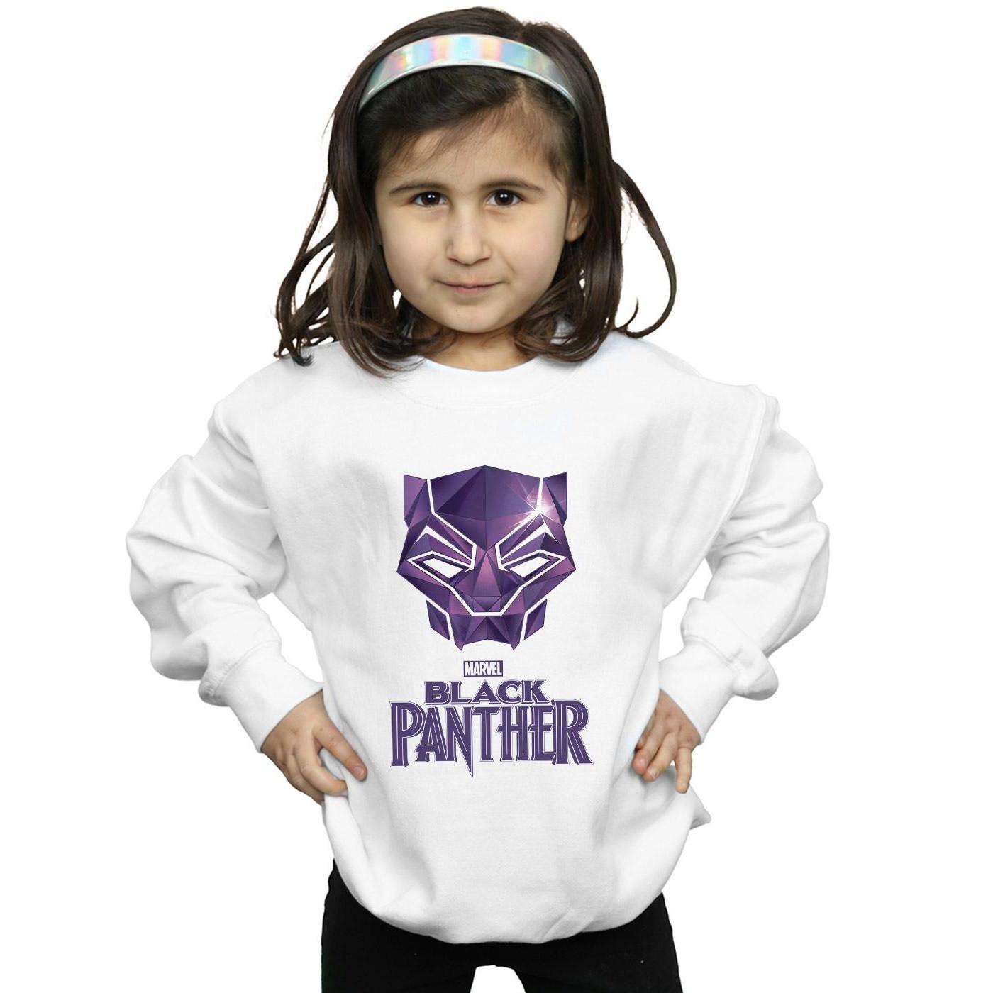 MARVEL  Black Panther Mask Logo Sweatshirt 