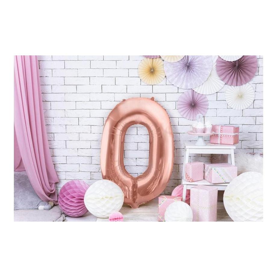 PartyDeco  Ballon en feuille  Chiffre 0 