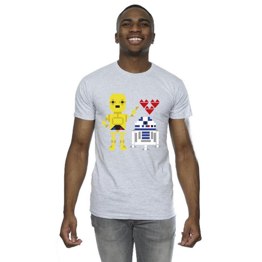 STAR WARS T-Shirt Pixel Art Droid  