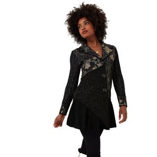 Joe Browns  Manteau Midi Motif Abstrait Floral Métallique 