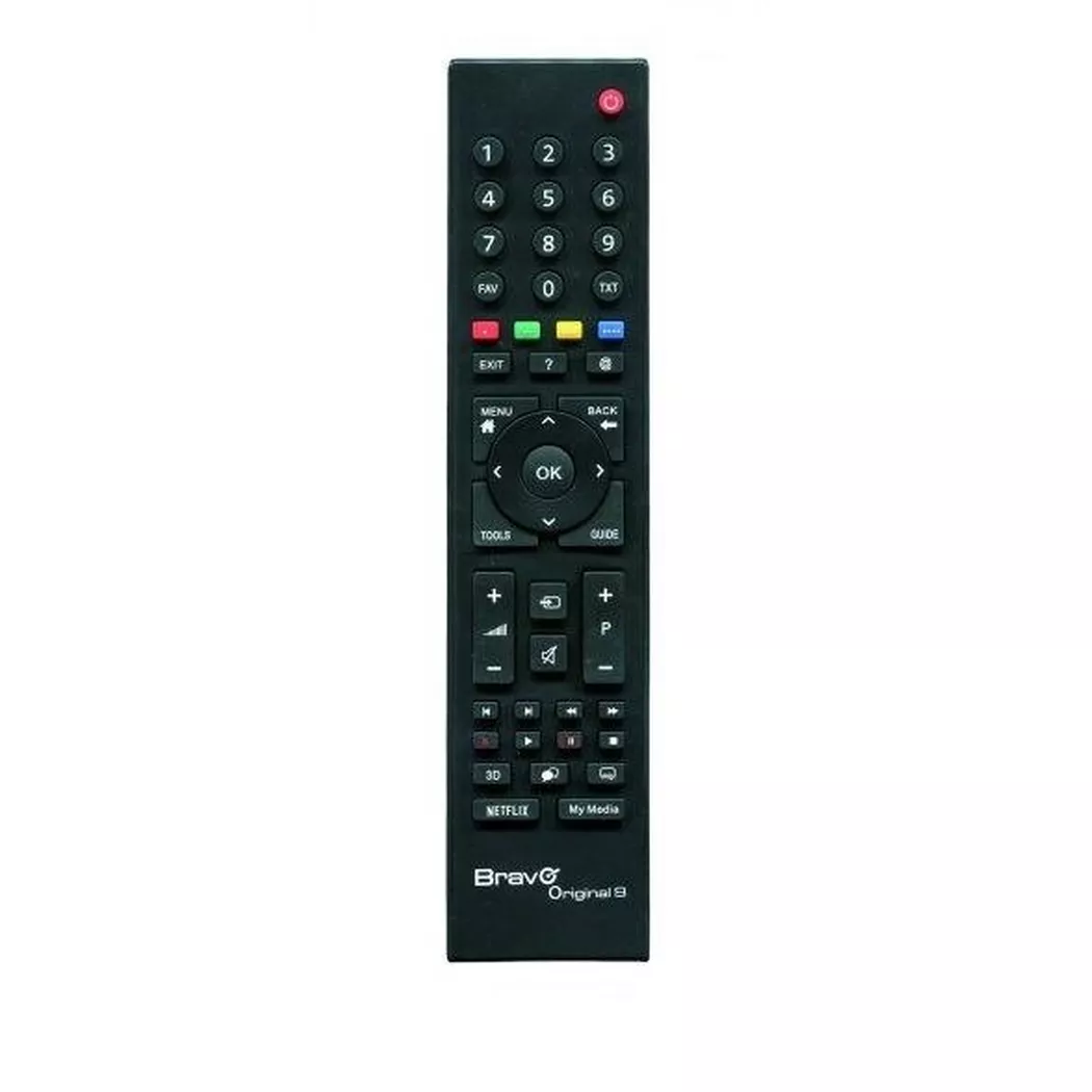 BRAVO -  Original 9 Fernbedienung IR Wireless TV Drucktasten, Schwarz