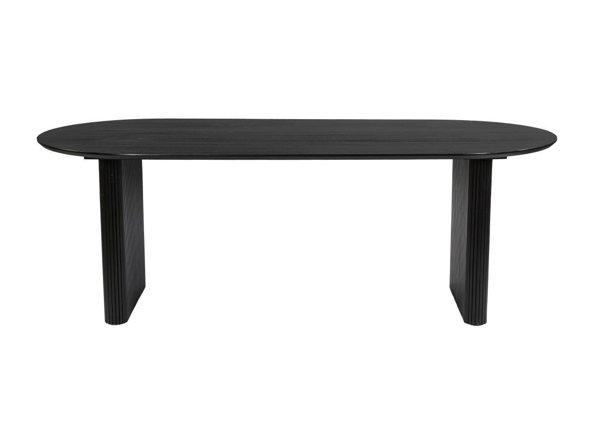 Vente-unique Tavolo da pranzo 8 coperti in Legno di mango Nero - BALIMELA  