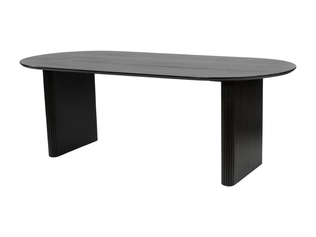 Vente-unique Tavolo da pranzo 8 coperti in Legno di mango Nero - BALIMELA  