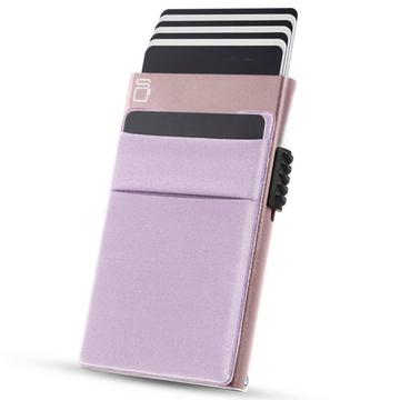 Kartenhalter mit Münzfach | Credit Card Holder Slim Wallet | Kartenhalter mit RFID-Geldbörse | Mini-Kreditkartenhalter Modern aus Aluminium