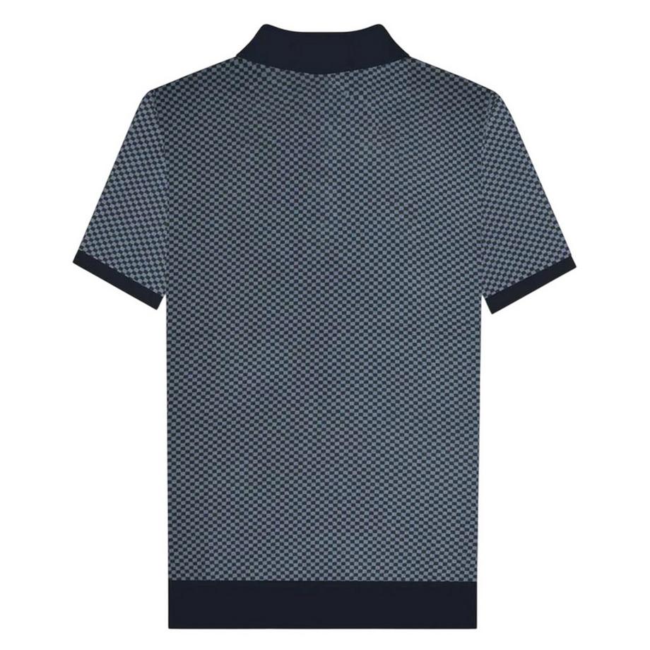 Lambretta  Maglietta Polo Lavorato A Maglia Cerniera Ad Un Quarto 