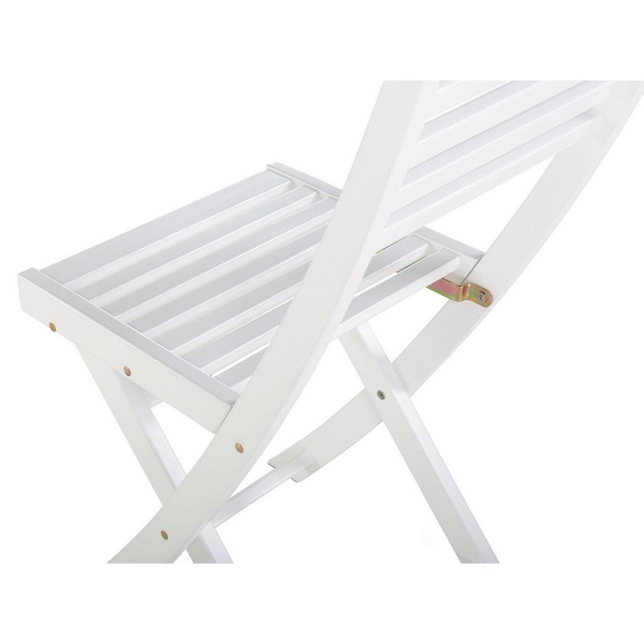 Beliani Bistro Set aus Akazienholz Skandinavisch FIJI  