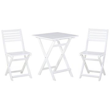 Set di tavolino e sedie en Legno d'acacia Scandinavo FIJI