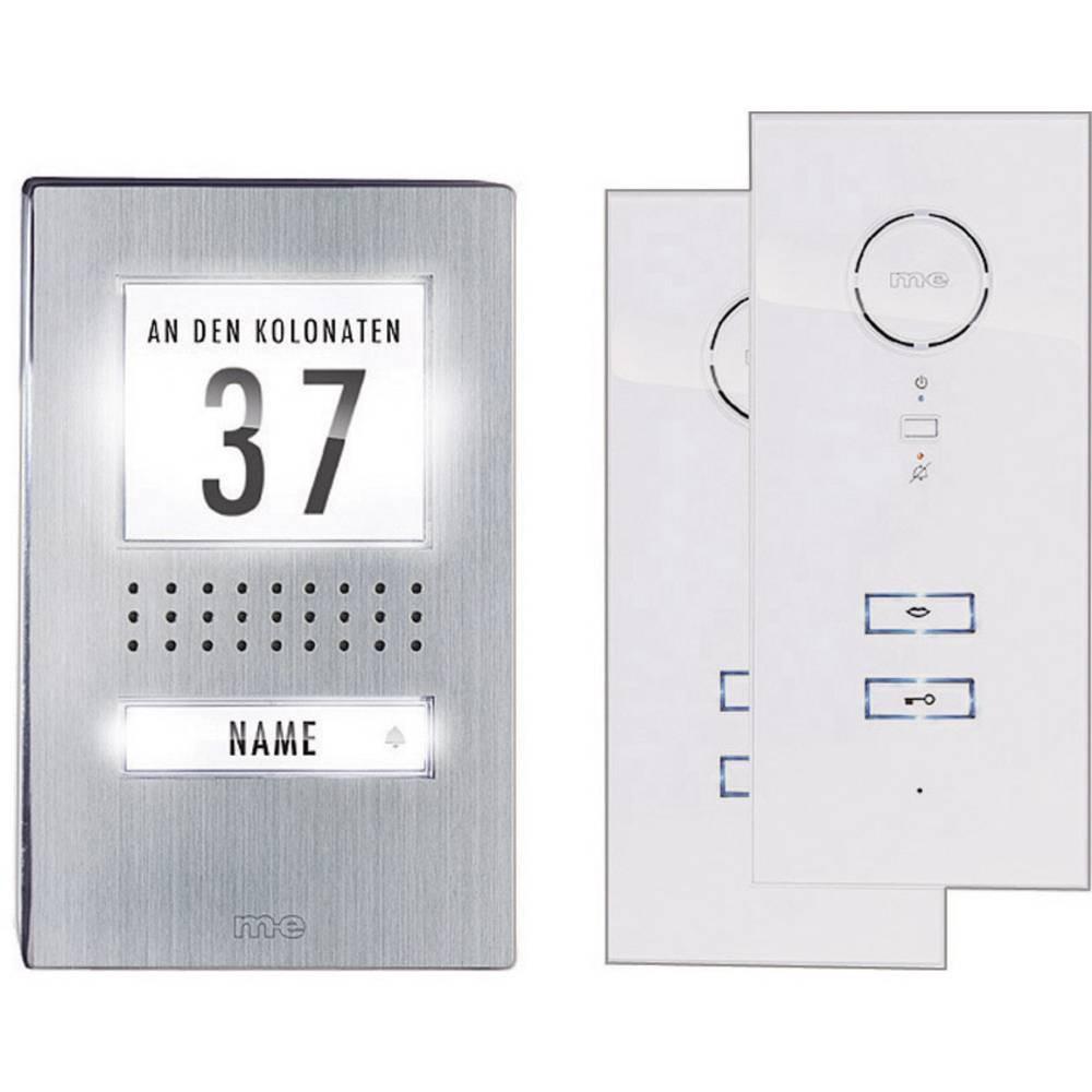 m-e modern-electronics  Système d'interphone pour un foyer comprenant 1 interphone extérieur + 2 stations intérieures 