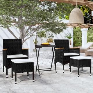 VidaXL set bistrot da giardino Polirattan  