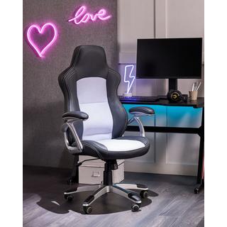 Beliani Chaise de bureau en Cuir PU Rétro EXPLORER  