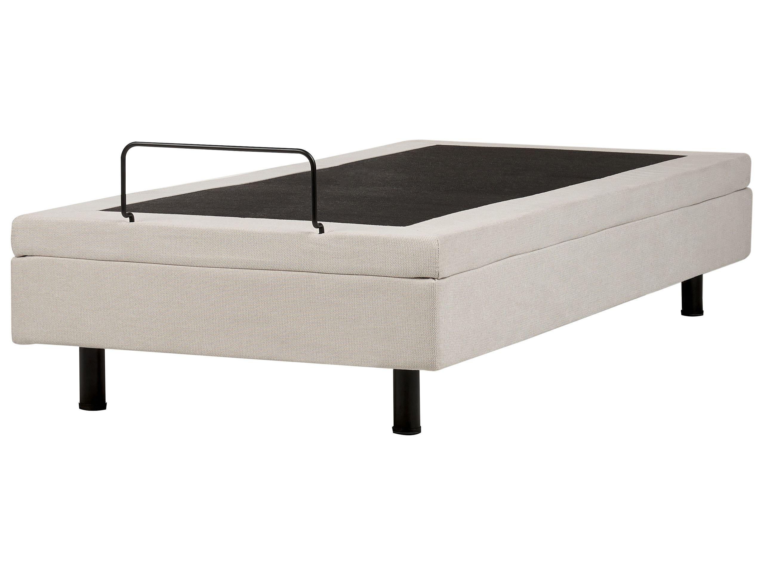 Beliani Lit réglable sans tête de lit en Tissu Moderne DUKE II  