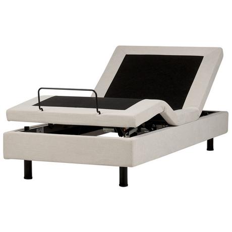 Beliani Lit réglable sans tête de lit en Tissu Moderne DUKE II  