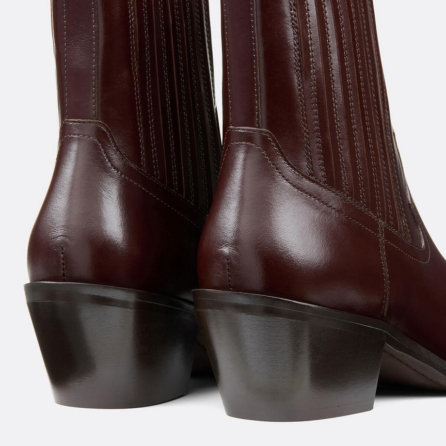 La Redoute Collections Stivali western in pelle  