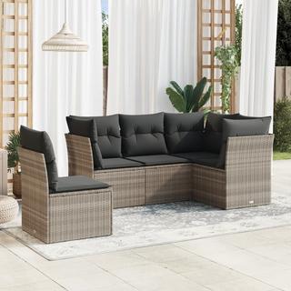 VidaXL set divano da giardino Polirattan  