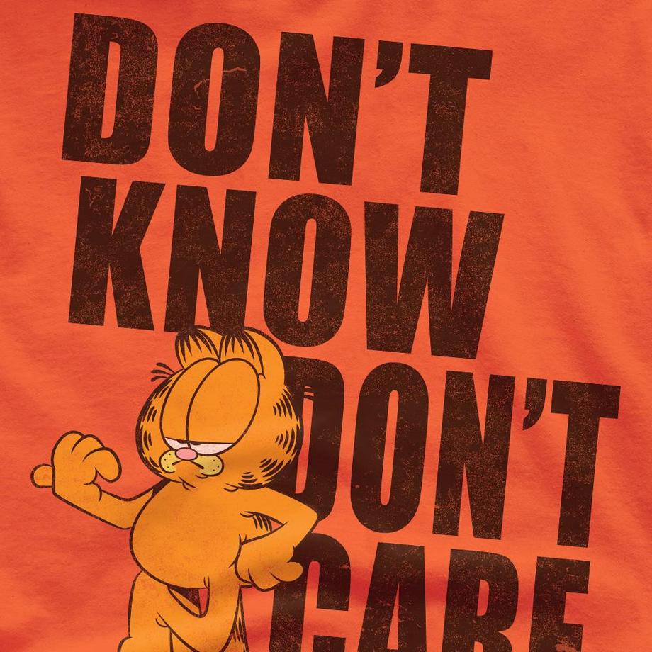 Garfield  Don't Know Don't Care Maglietta 