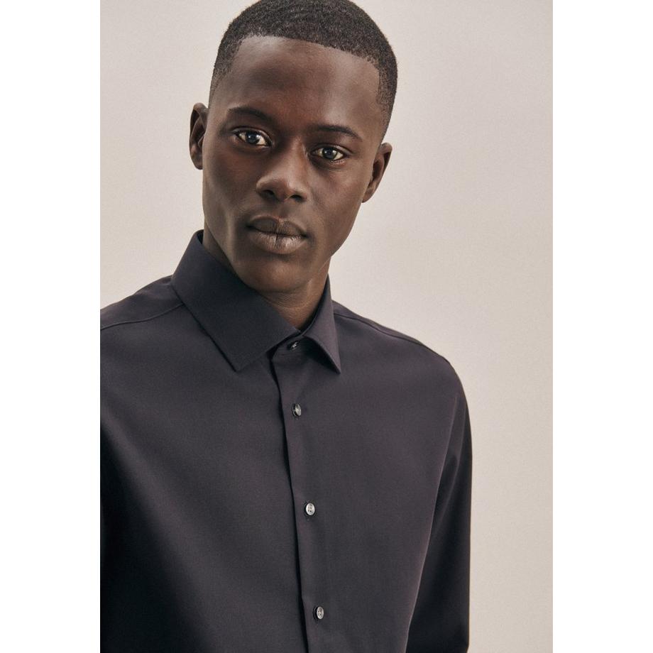 Seidensticker Chemise Business Slim Fit Manche longue Uni  