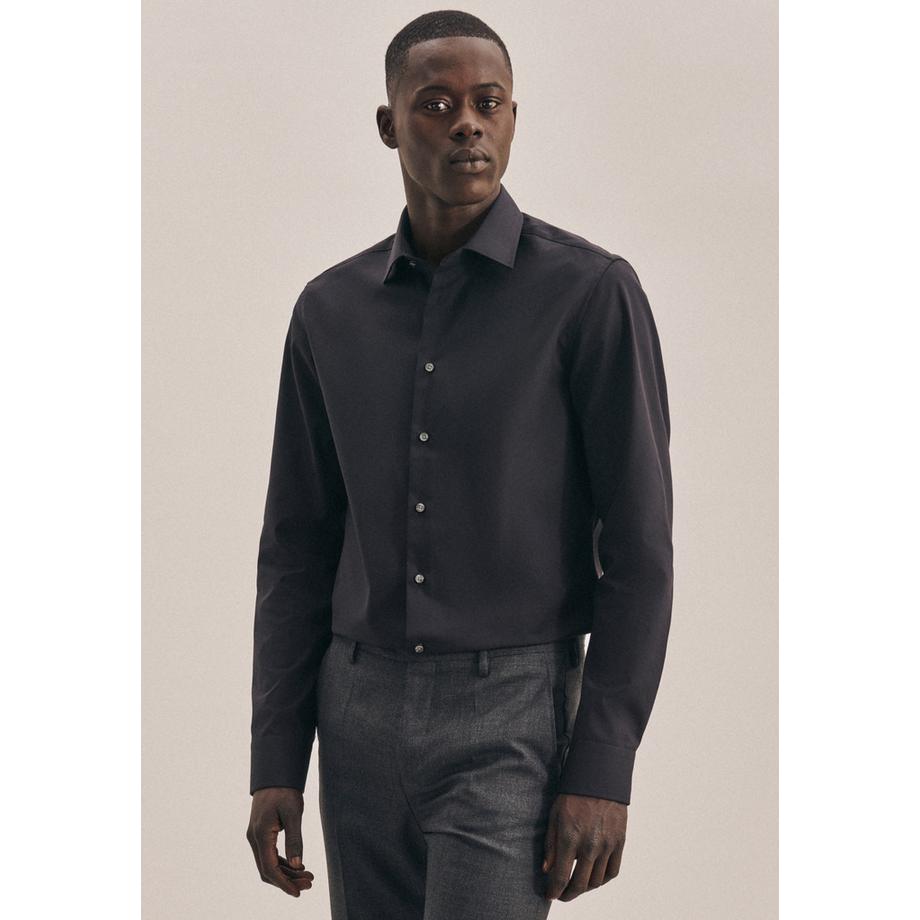 Seidensticker Chemise Business Slim Fit Manche longue Uni  