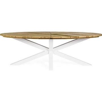 Gartentisch Palmdale oval 240x110 weiss