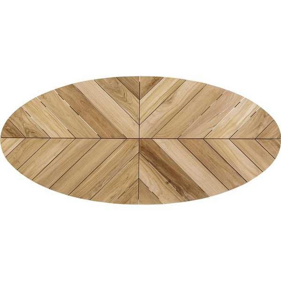 mutoni Gartentisch Palmdale oval 240x110 weiss  