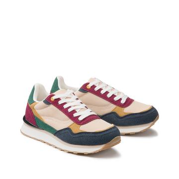 Baskets style rétro running multicolores